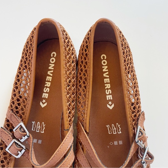 NWOT • Chuck Taylor All Star Dainty Mary Jane Knit - Warm Tan | Size 10 - Picture 4 of 9